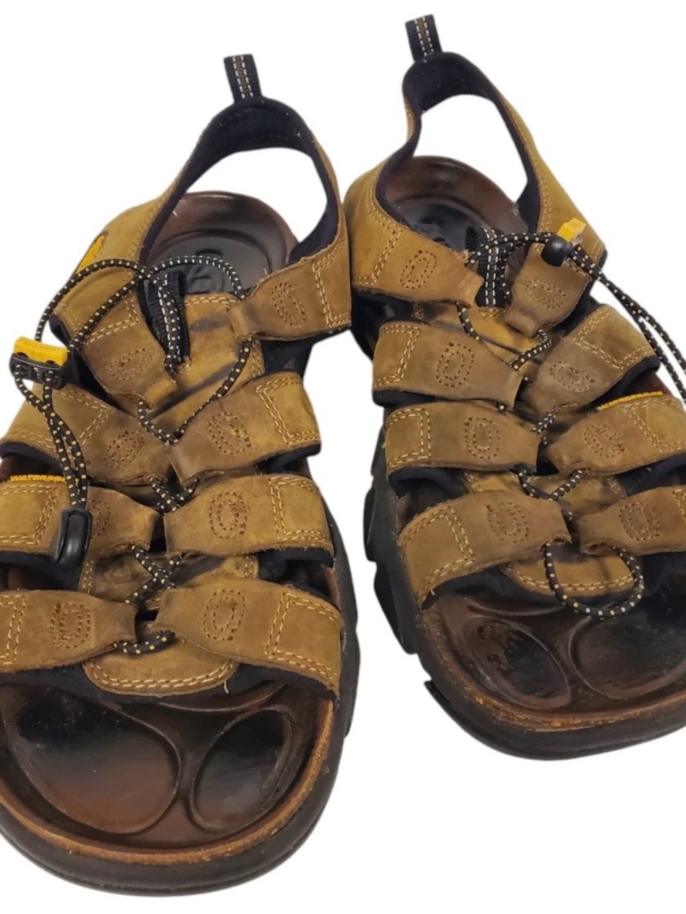 KEEN Dakota Brown Leather Hiking Fishing Trail Water Strap Sandals-Mens 11 - Picture 4 of 6